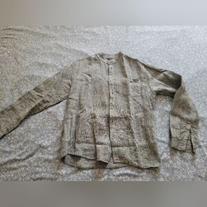 Varusteleka Men's Grey Linen Shirt, M